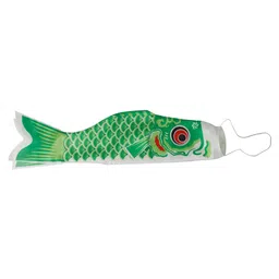 MERISHOPP™ 55-150Cm Various Japanese Windsock Carp Flag Koi Nobori Sailfish 100Cm Green image 4