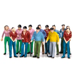 ujeavette UJEAVETTE® Approx.50Pcs Hand Painted Model Train People Figures Scale 1:42 image 4