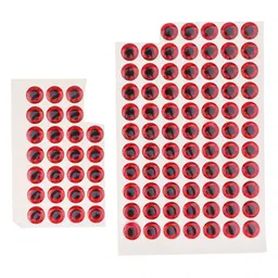Calandis 100pcs Fishing Lure Eyes 3D Holographic Eyes Fly Tying Jigs Crafts DIY 12mm image 2