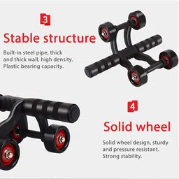 LAFILLETTE Abdominal AB Wheel Ultra-Stable and Safe Sturdy 4-Wheel Ab roller,Suitable for Home, Office, Training Equipment. image 4