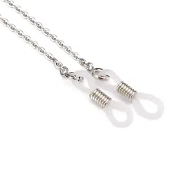 saz dekor Stainless Steel Glasses Sunglasses Spectacles Chain Cord Holder Silver|Sunglass For Woman With Storage Box, Trending, Stylish & Durable Sunglasses, Lightweight Large Frame for Woman Man| image 5