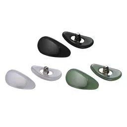 club bollywood CLUB BOLLYWOOD® 1 Pair Eyeglass Nose Pads Spectacle Sunglasses Eyewear Jade Nosepad Black | Vision Care | Other Vision Care image 2