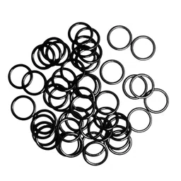 COMBR 100x Metal Bra Lingerie Strap Sewing Clip Hook O Rings Slider Black 12mm image 1