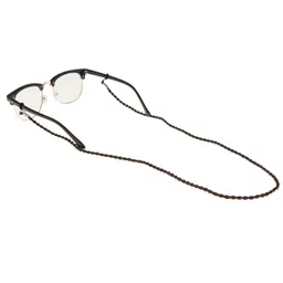saz dekor Nylon Eyeglass Neck Strap Eyeglass Chain Sunglasses Cord Holder Brown|Sunglass For Woman With Storage Box, Trending, Stylish & Durable Sunglasses, Lightweight Large Frame for Woman Man| image 1
