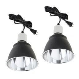 CALANDIS™ 2 Pcs Reptile Heat Light UVB Lamp Holder Fixture Reflector Dome E27 US Plug | Reptile Supplies image 4