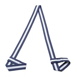 Ubervia® Cotton Yoga Mat Strap Pilates Mat Carrier Fitness Stretchy Loop Blue White image 1