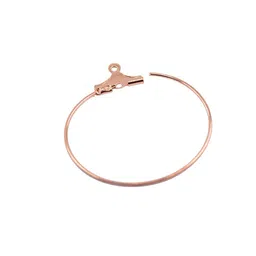 the style sutra THE STYLE SUTRA® 20Pcs Round Beading Hoop Earring Hook Connectors DIY Findings Rose Gold | 20 Pieces Hoop Huggie Earrings image 4