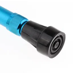 JAZZY PEARLS Adjustable Alloy Walking Stick Elderly Cane Hiking Trekking Pole Sky Blue image 2