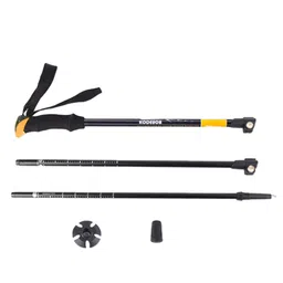 club bollywood CLUB BOLLYWOOD Telescopic Hiking Trekking Pole Adjustable Alloy Walking Stick Yellow image 5