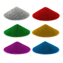 karthi7oct store Sparkling Glitter Powder Jars - Multicolor (Pack of 6) – Nail Decoration Fine Glitter Shakers - Sparkle Dust for Slime, Art & Crafts, Makeup, DIY – Multipurpose - चमकदार पाउडर - গ্লিটার - Jigina image 1