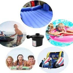 MOHAK Acrylonitrile Butadiene Styrene Mini AC Electric Vacuum Air Pump to Inflate and Deflate Sofa, Bed, Swimming Pool Tubes, Toys, Bags, Mattresses (Multicolor, Small) image 5