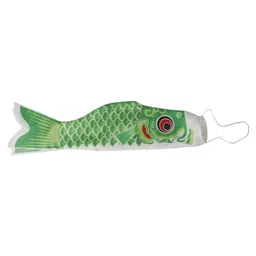 MERISHOPP™ 55-150Cm Various Japanese Windsock Carp Flag Koi Nobori Sailfish 100Cm Green image 1