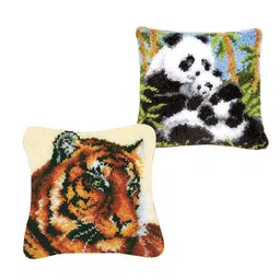 MERISHOPP® Latch Hook Rug Kit DIY Embroidery Needlework Cushion Pillow Mat 2X|Crafts | Needlecrafts & Yarn | Rug Making image 5