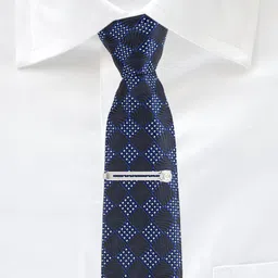 tripin Silver TIE PIN Clip TACK TIEPIN for Men with Diamond Crystal in A Gift Box TSPZSILTIEPIN453 image 2