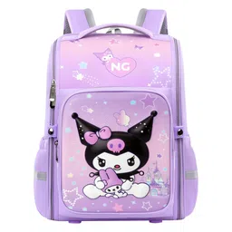climberty Kuromi Backpack for School Girls Sanrio Kwaii School Backpack Multi Layer Book Bag Burden Relief Student Backpack Travel Backpack School Gift Rakhi Gift for Girls Teens image 1