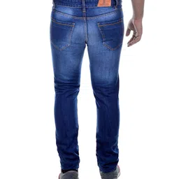 ben martin Men's Regular Fit Stretchable 32 Size Dark Blue Cotton Denim Jeans Pant for Men, JJ3-2 image 2