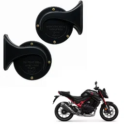 generic Premium Dual Wind Tone Horn for CB750 Hornet & Other Bikes & Cars | Loud Sound | 12V Electric Horn Set image 1