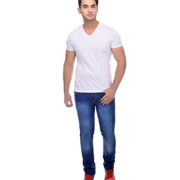 ben martin Men's Regular Fit Stretchable 32 Size Dark Blue Cotton Denim Jeans Pant for Men, JJ3-2 image 4