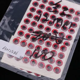 Calandis 100pcs Fishing Lure Eyes 3D Holographic Eyes Fly Tying Jigs Crafts DIY 12mm image 5