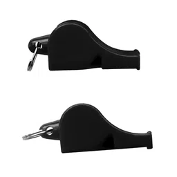 LICHTS Emergency Survival PVC Whistle Marine Safety Camping Boating Black image 2