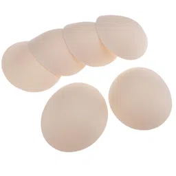 THE STYLE SUTRA 3 Pairs Beige Soft Round Bra Pads Inserts for Sports Bikini Top Swimsuit Bra image 5