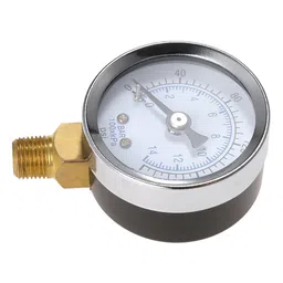 atorse ATORSE™ 1.5'' Face Air Oil Water Pressure Gauge 1/8'' Npt 0-200 Psi Manometer 0-14 Bar|Business & Industrial | Hydraulics Pneumatics & Pumps | Air Pressure Gauges image 4