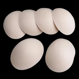 THE STYLE SUTRA 3 Pairs Beige Soft Round Bra Pads Inserts for Sports Bikini Top Swimsuit Bra image 1