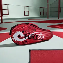 Prokick Fury Badminton Kitbag | Racket Bag | Dedicated Compartments | Unisex - Men, Boys, Girls, Women (Red/Black) image 3