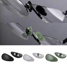 club bollywood CLUB BOLLYWOOD® 1 Pair Eyeglass Nose Pads Spectacle Sunglasses Eyewear Jade Nosepad Black | Vision Care | Other Vision Care image 4