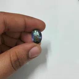 gemsonclick Natural Mystic Quartz at Wholesale Rate (Rs 37.5/Carat) Fine Quality Faceted Oval Shape Loose Gemstone for Reselling Astrologers Jewellers Crystal Healing Astrological image 3