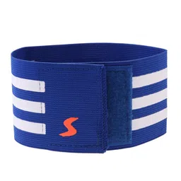 Football Soccer Sports Arm Adjustable Bands Captain Armband #2 Blue image 2