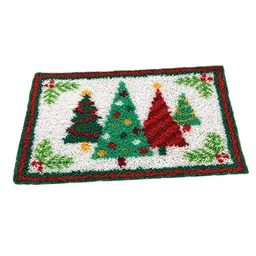 bnf® Latch Hook Kits Christmas Motif Rug Carpet Cushion Making Xmas Tree White Crafts | Needlecrafts & Yarn | Rug Making | Latch Hooking | Latch Hooking Kits image 5