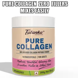Tatanka Nutrition Marine Collagen, Pure Supplement Powder For Men Women | Zero Fillers No FIshy Burps | Supports Skin,Hairs,Nails & Joints Health | Non vegeterian -200g (Unflavoured) Pack of - 2 image 5