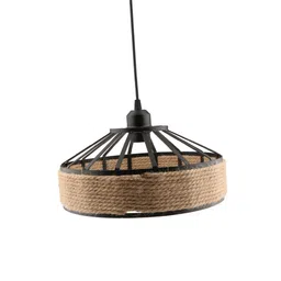 MYADDICTION E27 Base Manila Rope Twined Pendant Lightpshade Frame Iron Wire Ceiling Chandelier Hanging Lightshade image 3
