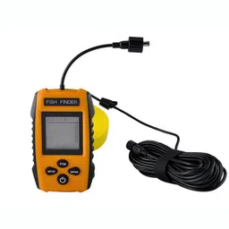 Segolike Portable Fish Finder, Water Depth & Temperature Fishfinder with Wired Sonar Sensor Transducer and LCD Display image 1