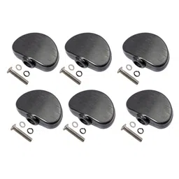calandis CALANDIS® 6Pcs Guitar Tuning Pegs keys Tuners Machine Heads Replacement Buttons Black image 1