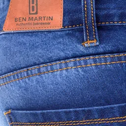 ben martin Men's Regular Fit Stretchable 32 Size Dark Blue Cotton Denim Jeans Pant for Men, JJ3-2 image 5