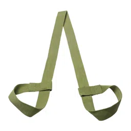 LOOM TREE Cotton Yoga Mat Strap Pilates Mat Carrier Fitness Stretchy Loop Green Fitness, Running & Yoga | Yoga & Pilates | Mat Carriers & Bags image 1