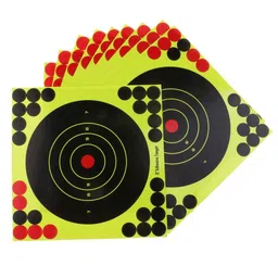 LOSA 10pcs Shooting Target Paper Adhesive Splatter Sticker Reactive Shots Target image 2