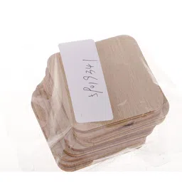 the style sutra THE STYLE SUTRA® 100 Pieces Wooden Square Shapes Wood Embellishments Craft Shape Blank Wood Plaque for DIY Scrapbooking Cardmaking Tags 51x51x2mm | 100 Pieces Unfinished Wooden Square Plaques image 2