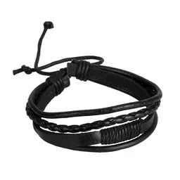 bnf Punk PU Leather Braided Multi-layer Bracelet Bangle Bracelet Black Jewelry & Watches| Fashion Jewelry| Bracelets image 4