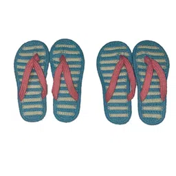 osric colourful cotton chappal for womens Pair of 2 (Lb chappal 2) image 1