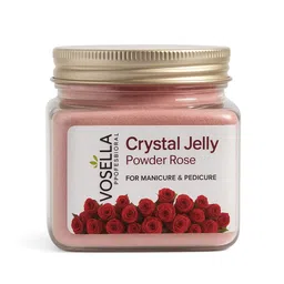 Vosella Professional Crystal Jelly Powder Rose | Soothing Spa Formula for Manicure & Pedicure | Softening Foot & Hand Care Soak | Rose Fragrance | 300g Jar image 1