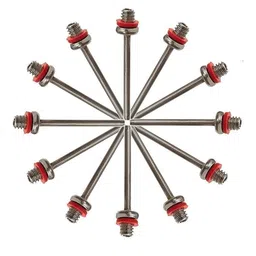 Aluminum Multicolor Inflating Needles - One Way Football Pump Needle Pin Nozzle (10 pcs) image 1