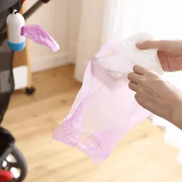 enakshi (label) Enakshi 10 Rolls Portable Baby Diaper Nappy Discarded Dispenser Bag Pink Baby | Diapering | Diaper Disposal image 2