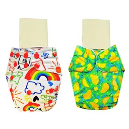 Dumbledo One Size Cloth Diaper with Hemp & Cotton Pad/Insert - Leak-Proof, Stylish, Superior Absorbency - Adjustable For 3 Months to 3 Years, Pack of 2-picture-26