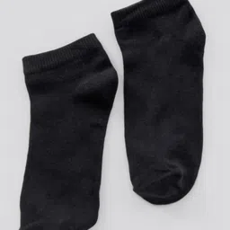 Pine Kids Ankle Length Anti Microbial Washed School Socks Solid Pack of 3- Black image 2