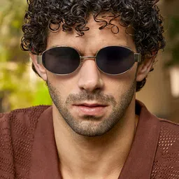 French Accent Men Oval Sunglasses with Polarised Lens image 2