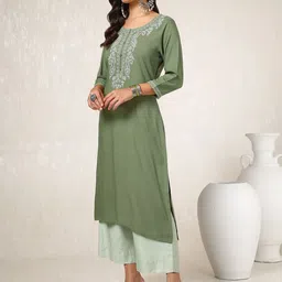 Soch Women Embroidered Thread Work Kurta image 3