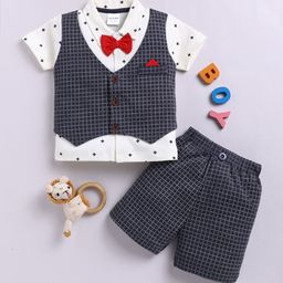 Moms Love Infant Boys Printed Pure Cotton Clothing Set-picture-40